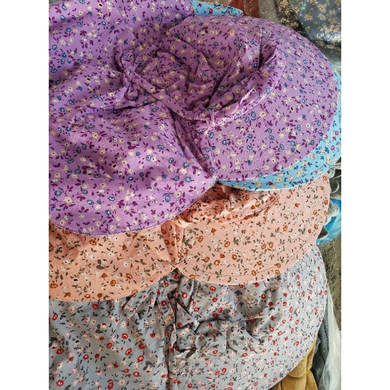 Mũ chống nắng dây rút vành to có lổ thở