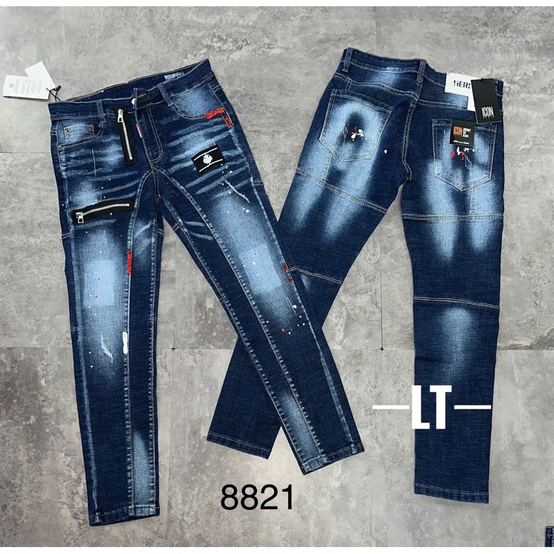 Những mâu quần jen nam  dài dsq ông côn quản châu lô gô hót nhất 2023 hình  ảnh  thật  giá rẻ khoá  lệch  kéo vàng