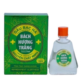 Tinh Dầu Bạc Hà nguyên chất 100%- Dầu bạc hà Bách Hương Trắng dùng xoa phòng cảm cúm, cho vào máy xông khử mùi, thư giãn