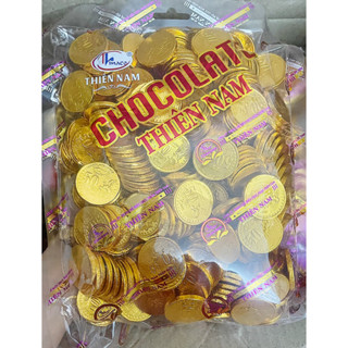 (DATE MỚI NHẤT: 4/2025) GÓI TO 1KG KẸO SOCOLA ĐỒNG VÀNG THIÊN NAM (CÓ SỈ)