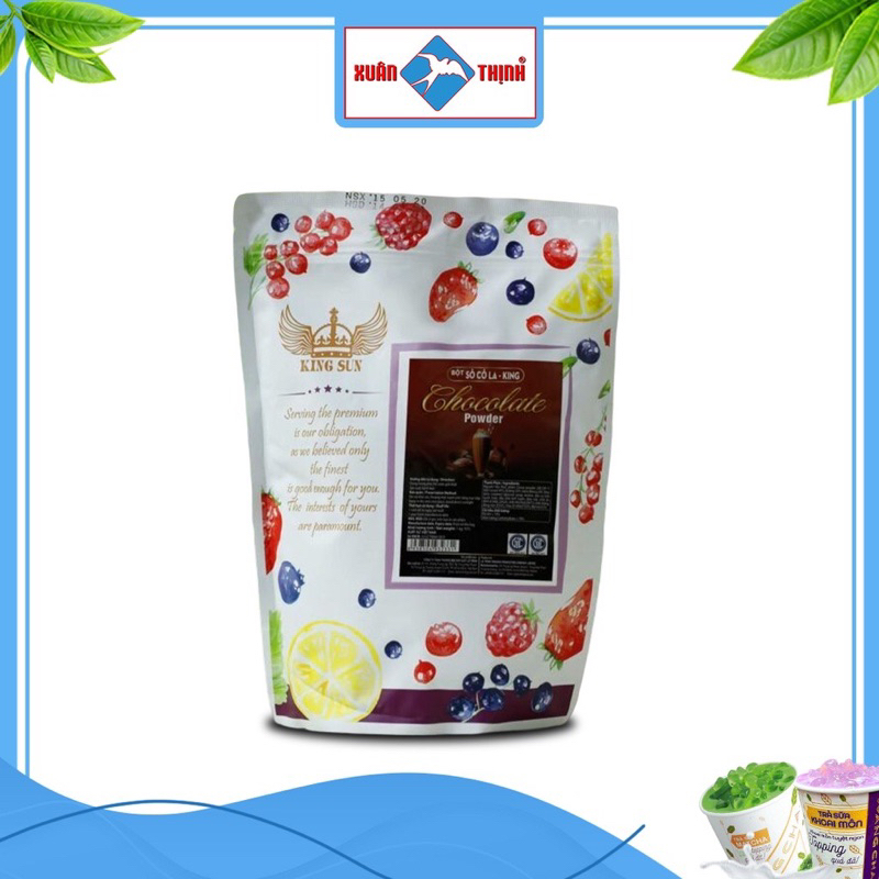 Bột pha trà sữa vị Khoai môn - Socola - trà xanh King