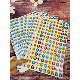 Mẫu stickers hỗn hợp 2 khen tiếng việt / 154 stickers 1 tấm