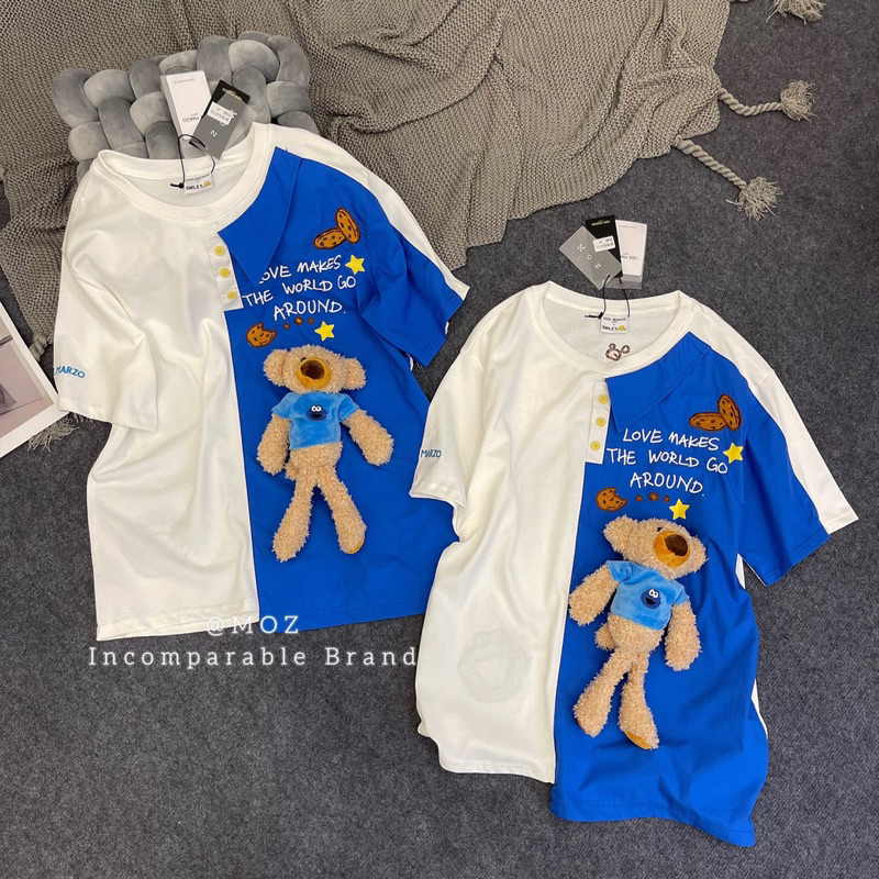 Áo Phông Gấu 13DE MARZO Phối Màu Hot Hit