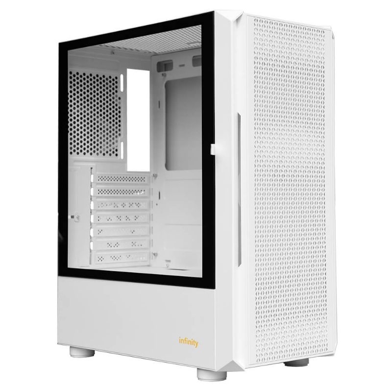 Vỏ Case Infinity Hue White ATX Gaming Chassis