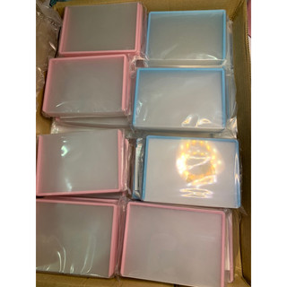 Toploader đựng card Hồng phấn có seal
