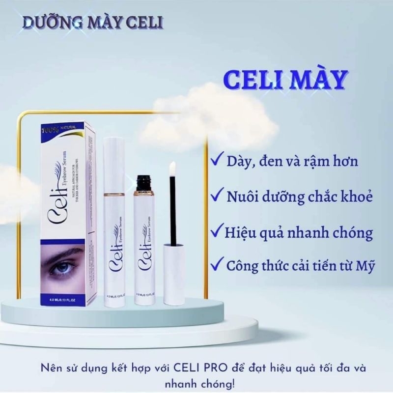 Combo Dưỡng Mi Mày CELI phiên bản 2 trong 1