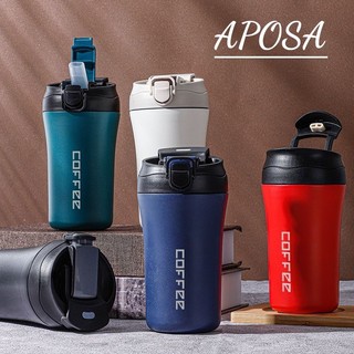 Bình giữ nhiệt Coffee 420ml, hai trong một, có ống hút, giữ nhiệt 12h