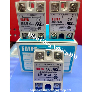 Relay rơ le bán dẫn fotek ssr-25da, ssr-40da, ssr-40aa, solid state relay ssr fotek