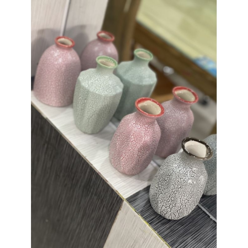Bình hoa, lọa hoa mini siêu xinh dùng trang trí bàn học, bàn làm việc, decor nhà nhiều kiểu dáng, gốm sứ bát tràng