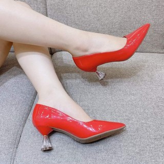 Giày cao 5cm dáng basic bigsize size 32 đến 45,ball trơn gót mika hoa cực đẹp