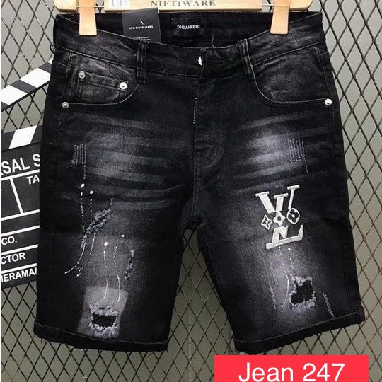 Quần short jean nam ngắn Quần đùi bò nam cam2023