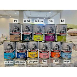 ba tê mèo miglior gatto Morando 400g 1 lon Ý cá hồi tôm gà cá tuna
