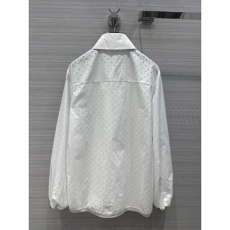 Áo sơ mi nữ tay phồng mẫu mới 2023 CN Channel thời trang cao cấp