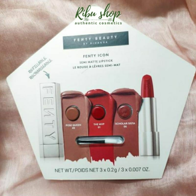 Sample mẫu thử son Fenty Beauty 3 ô - Ribu shop