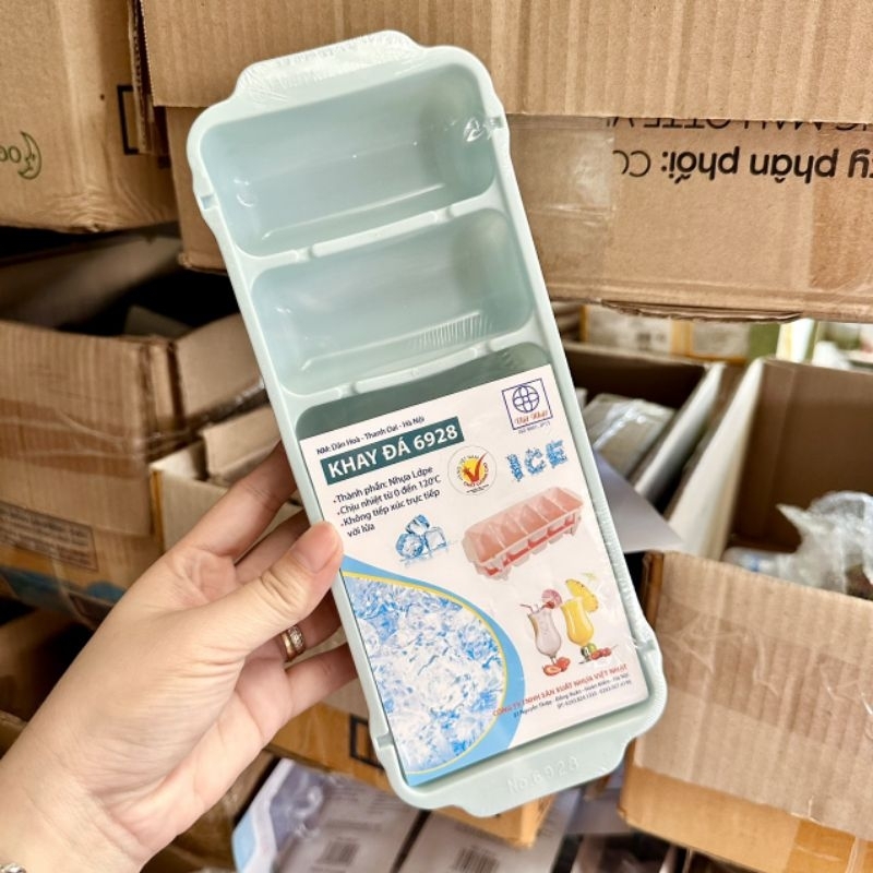 Set 3 khay làm đá tủ lạnh 5 viên Việt Nhật