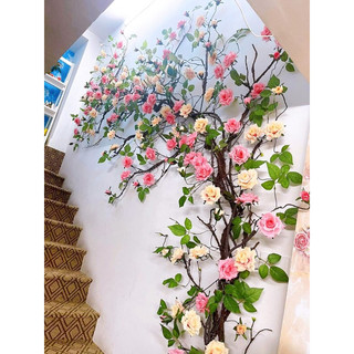 Dây Hồng leo giả dâ Hồng giả decor trang trí siêu đẹp