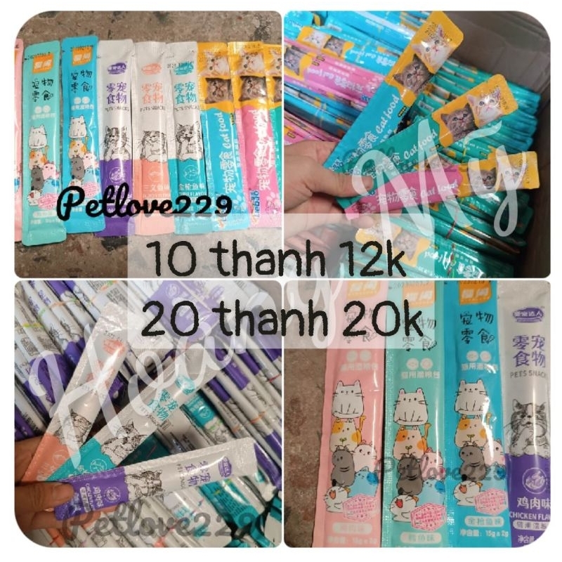 Combo 100 THANH SÚP THƯỞNG CHO MÈO