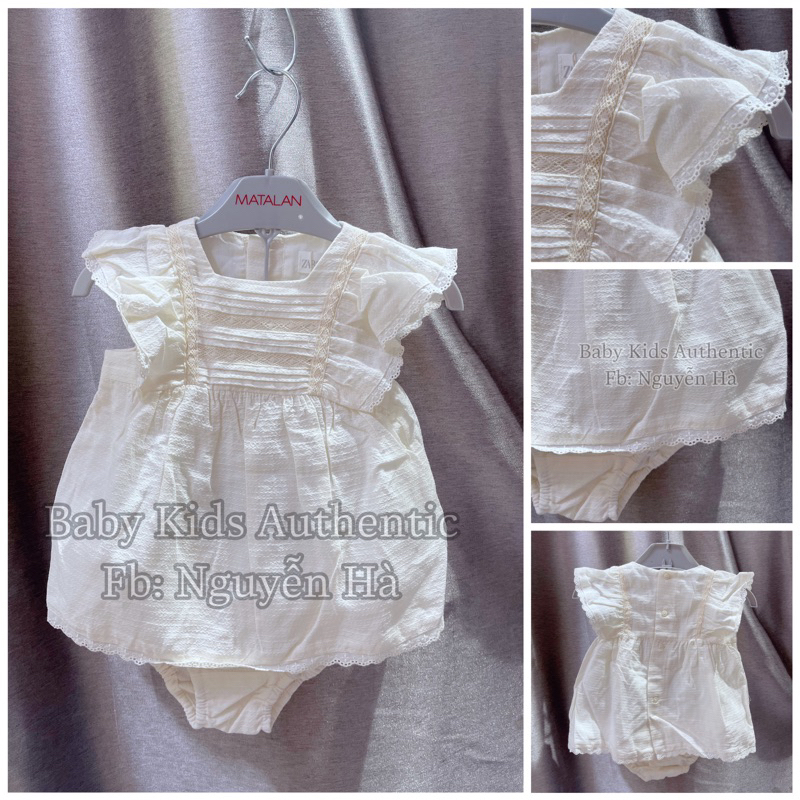 Set Váy ren kèm quần chip baby girl 3-6m(4-6kg)