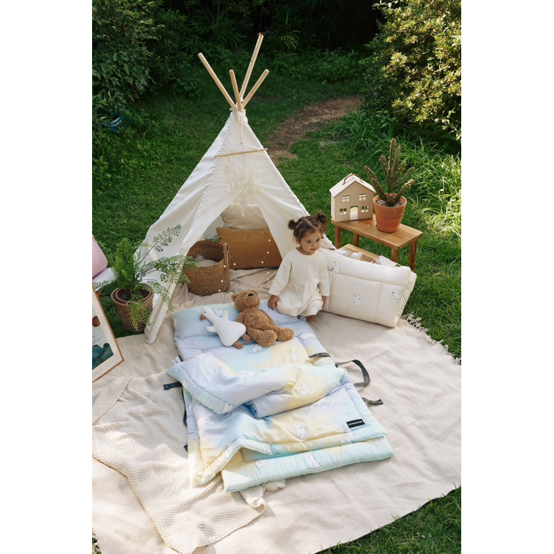 Set nệm chăn gối gấp gọn DonoDono Hàn quốc cho bé đi du lịch hoặc đi học