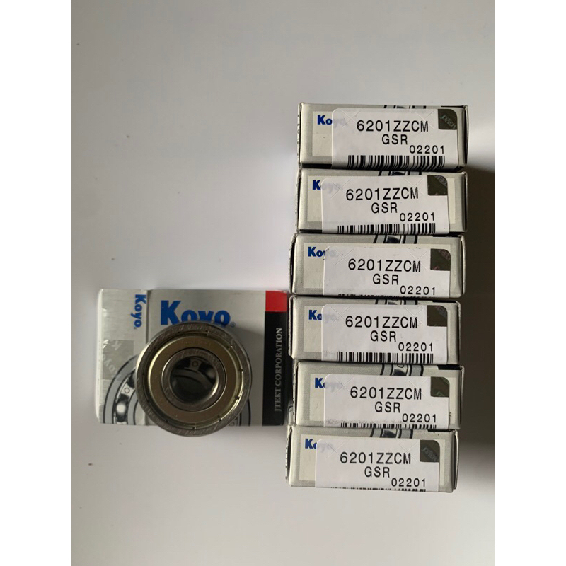 Vòng bi, bạc đạn Nhật Koyo 6201 ZZCM sử dụng cho động cơ vòng tua lớn, chịu tải nặng
