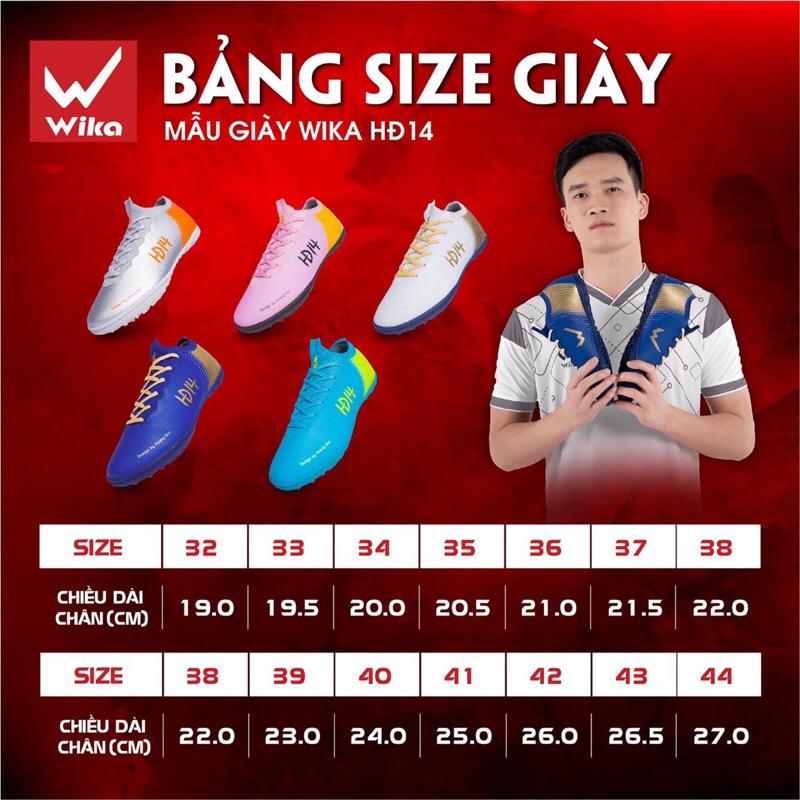 Giày đá bóng 3 sọc Wika CT3 màu trắng sọc hồng size 38-45 mới nhất nam nữ sân cỏ nhân tạo khâu đế đá banh phủi giá rẻ