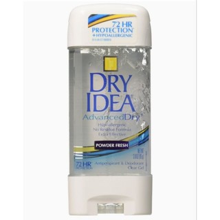 Lăn khử mùi dry idea advanced dry powder fresh - unscented - hàng nhập mỹ.