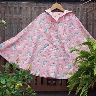 Áo khoác chống nắng, MẶC ĐƯỢC 2 MẶT, ĐỦ SIZE, áo choàng mặc 4 mùa, poncho, cánh dơi cho bé, ngựa kỳ lân pony