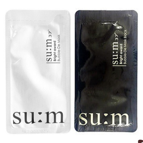 Mặt Nạ Sủi Bọt Thải Độc, Hút Dầu, Làm Sạch Sâu Su:m37 (2ml)