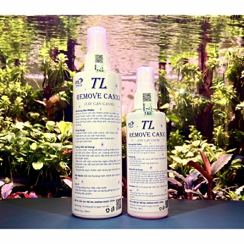 Tẩy Cặn Canxi TL 100ml (tẩy canxi cho hồ cá, hồ thủy sinh) cam kết không hiệu quả hoàn tiền