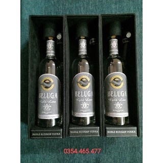 VỎ CHAI BELUGA BÚA(GOLD LINE) FULL BOX, [RỖNG]