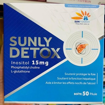 Viên Uống Bổ Gan SUNLY DETOX - Hộp 60 viên. Tăng cường thải độc Gan, Giảm viêm gan, xơ gan, men gan cao, mẩn ngứa