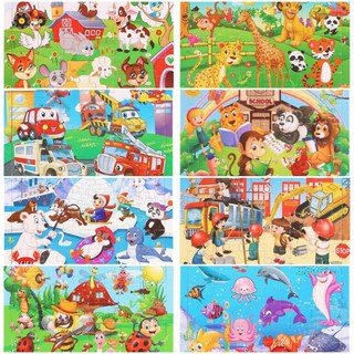 Combo 10 tranh ghép hình loại 30 mảnh ghép- ghép hình gỗ, ghép hình sáng tạo