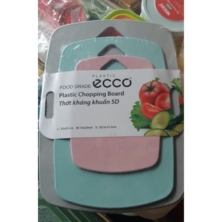 Bộ 3 thớt nhựa kháng khuẩn 5d.