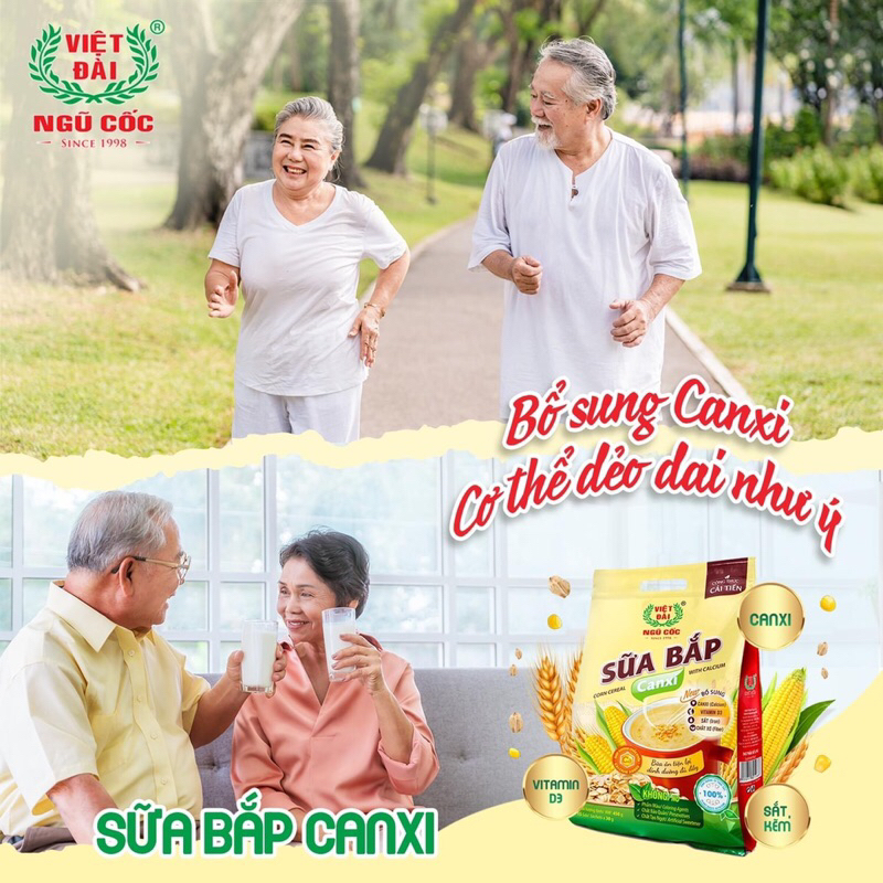 Ngũ Cốc Sữa bắp canxi Việt Đài 600g