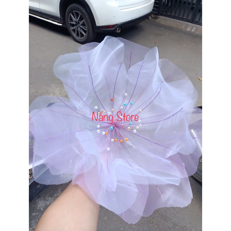 Đầu hoa voan, hoa không lồ làm sẵn