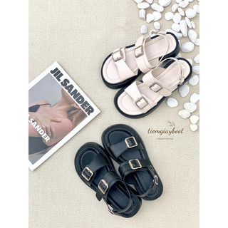 Dép sandal 2 quai kèm khuy kim loại ct16 tiemgiayboot