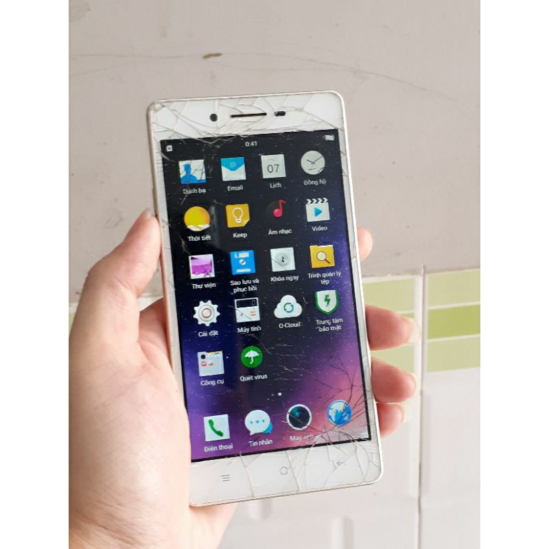 Điện thoại cũ Oppo Neo 7  zin tem, seri number đẹp đáng sưu tầm, nứt kính, bán xác