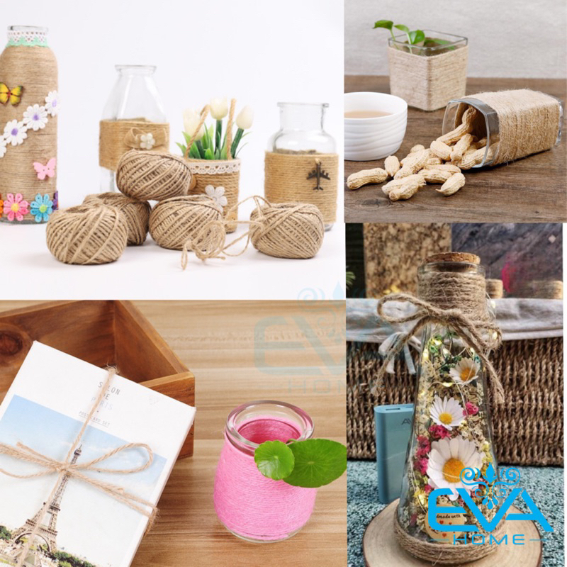 10 Mét Dây Bố Dây Thừng Dây Gai Trang Trí Handmade 2S 1.5mm