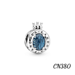 CHARM PAN ALE VƯƠNG MIỆN ĐÍNH ĐÁ XANH BẠC S925 THUẦN KHIẾT HÀNG CAO CẤP