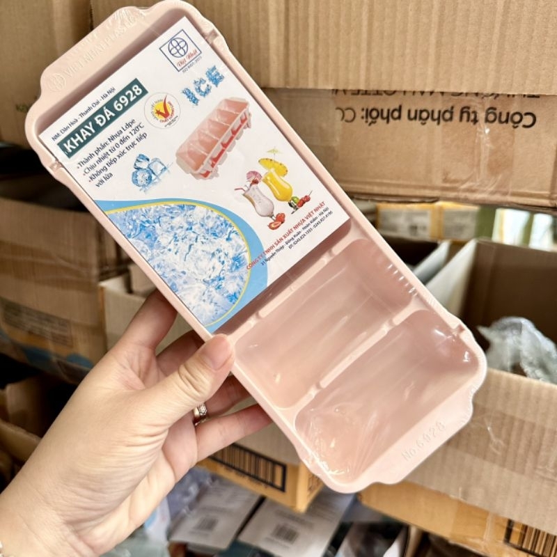 Set 3 khay làm đá tủ lạnh 5 viên Việt Nhật