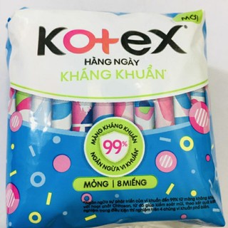 Băng vệ sinh Kotex Hàng ngày Kháng khuẩn 8 miếng