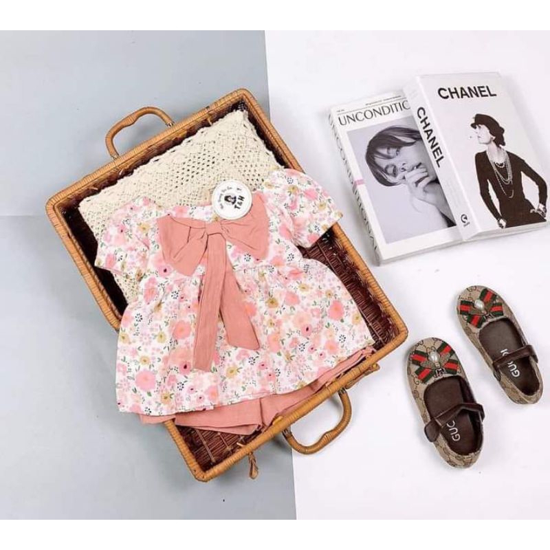 Bộ nơ chất thô cho bé size 8_20kg