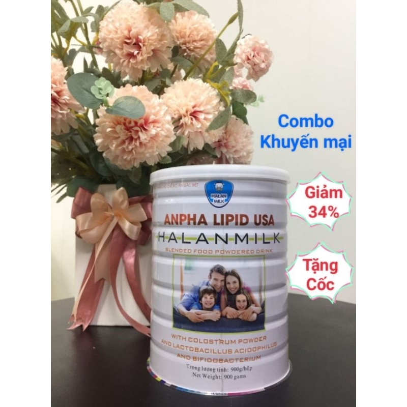 [TẶNG CỐC 450ML] Sữa non Anpha Lipid USA Halanmilk -Tăng sức đề kháng