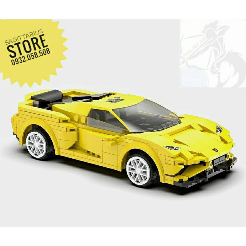 Đồ Chơi non-Lego Cada Lắp Ráp Các Mẫu Siêu Xe Mini - Có Động Cơ Cho Bé 6+