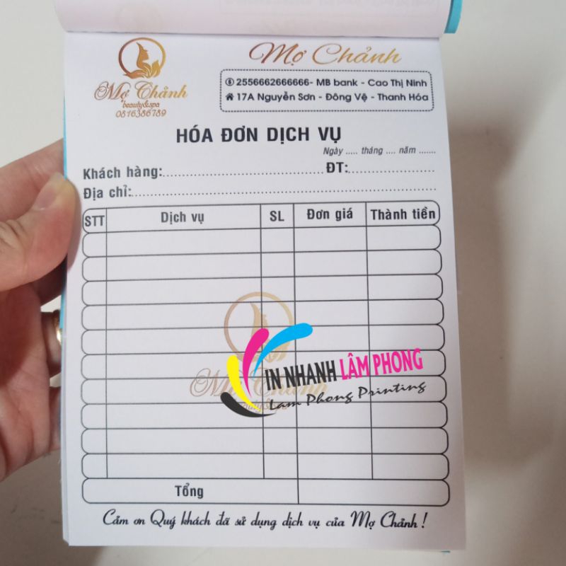 Combo 10 Quyển Hoá Đơn Bán Lẻ 1liên Size Lớn 15*21