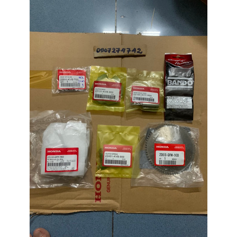 Full bộ nồi trước Lead 110 + SCR zin hãng Honda + thái lan +Bando