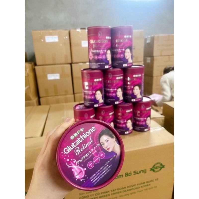 Nước uống trắng da GLUTATHIONE RETINOL collagen trắng sáng da