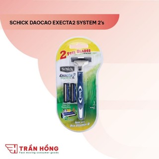 Dạo cạo râu Schick Exacta II System cho Da nhạy cảm lưỡi đôi (1 cây, tặng 2 lưỡi)