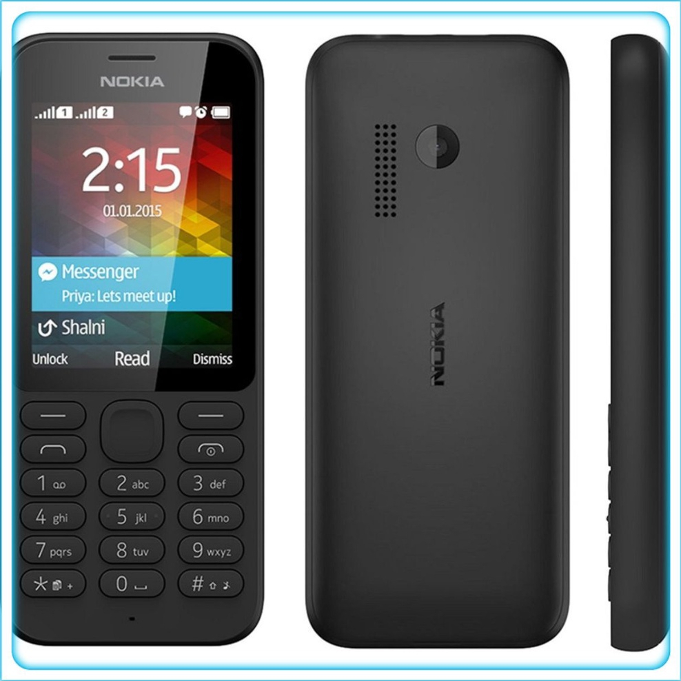 Điện Thoại Nghe Gọi Bàn Phím Nokia 215, 2 Sim Sóng Được Chọn Phụ Kiện