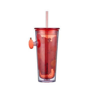[STARBUCKS VN] - LY NHỰA HALLOWEEN 22 PLASTIC PUMPKIN PATCH POP HANDLE COLD CUP 16oz
